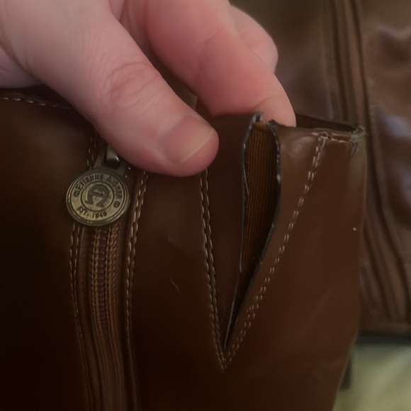 Etienne Aigner brown leather tall riding boots - Picture 8 of 16